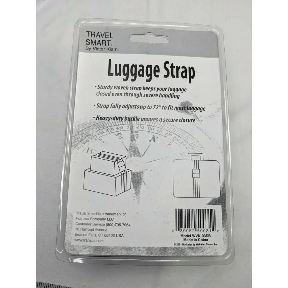 Victor Kiam Luggage Strap 2 Inch Rainbow Extends to 72 Inch Travel‎ Smart